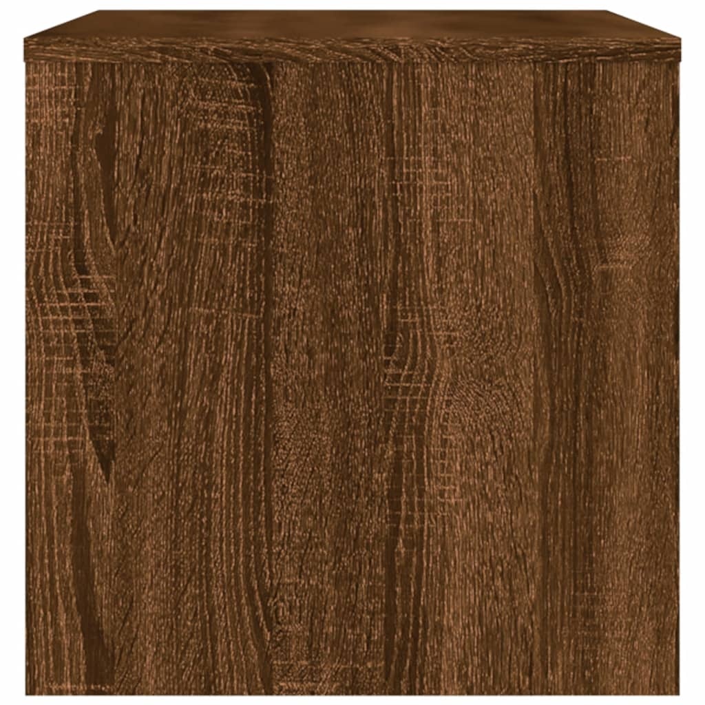 VidaXL Tv-meubel 80x40x40 cm bewerkt hout bruineikenkleurig