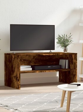 VidaXL Tv-meubel 80x40x40 cm bewerkt hout gerookt eikenkleurig
