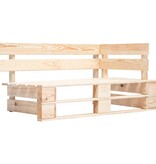 vidaXL Tuinhoekbank pallet hout