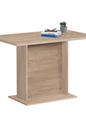 vidaXL Eettafel 110 cm eikenkleurig