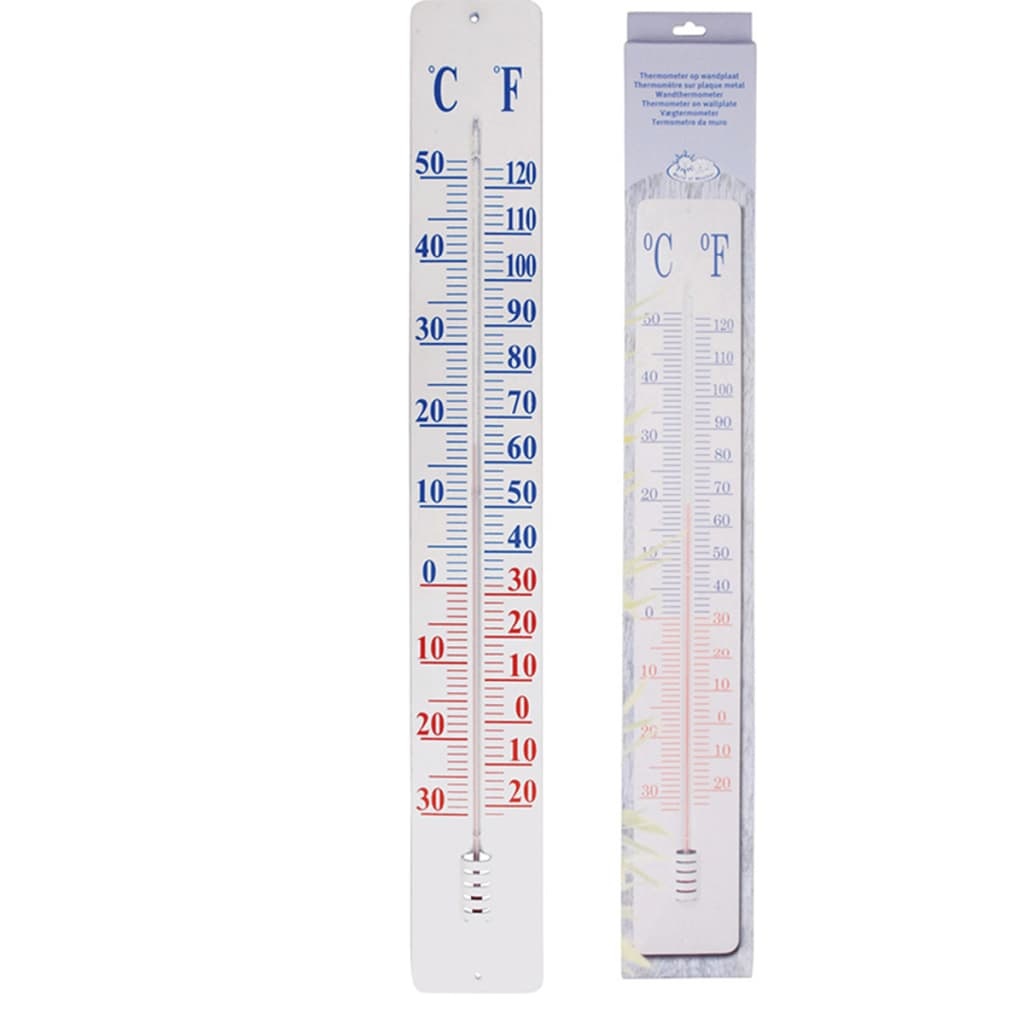 vidaXL Thermometer op wandplaat TH9 90 cm