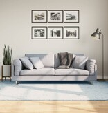 vidaXL Vloerkleed HUARTE laagpolig zacht wasbaar 160x230 cm blauw