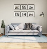 vidaXL Vloerkleed HUARTE laagpolig zacht wasbaar 140x200 cm blauw