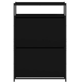 VidaXL Schoenenkast 75x34x112 cm bewerkt hout zwart