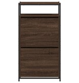 VidaXL Schoenenkast 60x34x112 cm bewerkt hout bruineikenkleurig