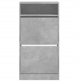 VidaXL Schoenenkast 60x34x116 cm bewerkt hout betongrijs