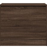 vidaXL Schoenenkast 80x42x69 cm bewerkt hout bruineikenkleurig