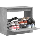 VidaXL Schoenenkast 80x42x69 cm bewerkt hout betongrijs