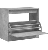 VidaXL Schoenenkast 80x42x69 cm bewerkt hout betongrijs