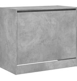 VidaXL Schoenenkast 80x42x69 cm bewerkt hout betongrijs