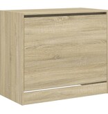 vidaXL Schoenenkast 80x42x69 cm bewerkt hout sonoma eikenkleurig