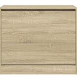 vidaXL Schoenenkast 80x42x69 cm bewerkt hout sonoma eikenkleurig