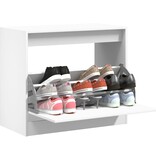VidaXL Schoenenkast 80x42x69 cm bewerkt hout wit
