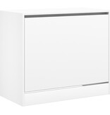 VidaXL Schoenenkast 80x42x69 cm bewerkt hout wit