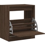 VidaXL Schoenenkast 60x42x69 cm bewerkt hout bruineikenkleurig