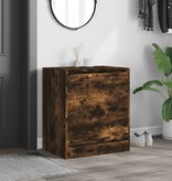 vidaXL Schoenenkast 60x42x69 cm bewerkt hout gerookt eikenkleurig