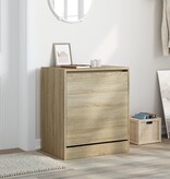 VidaXL Schoenenkast 60x42x69 cm bewerkt hout sonoma eikenkleurig