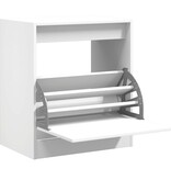 VidaXL Schoenenkast 60x42x69 cm bewerkt hout wit