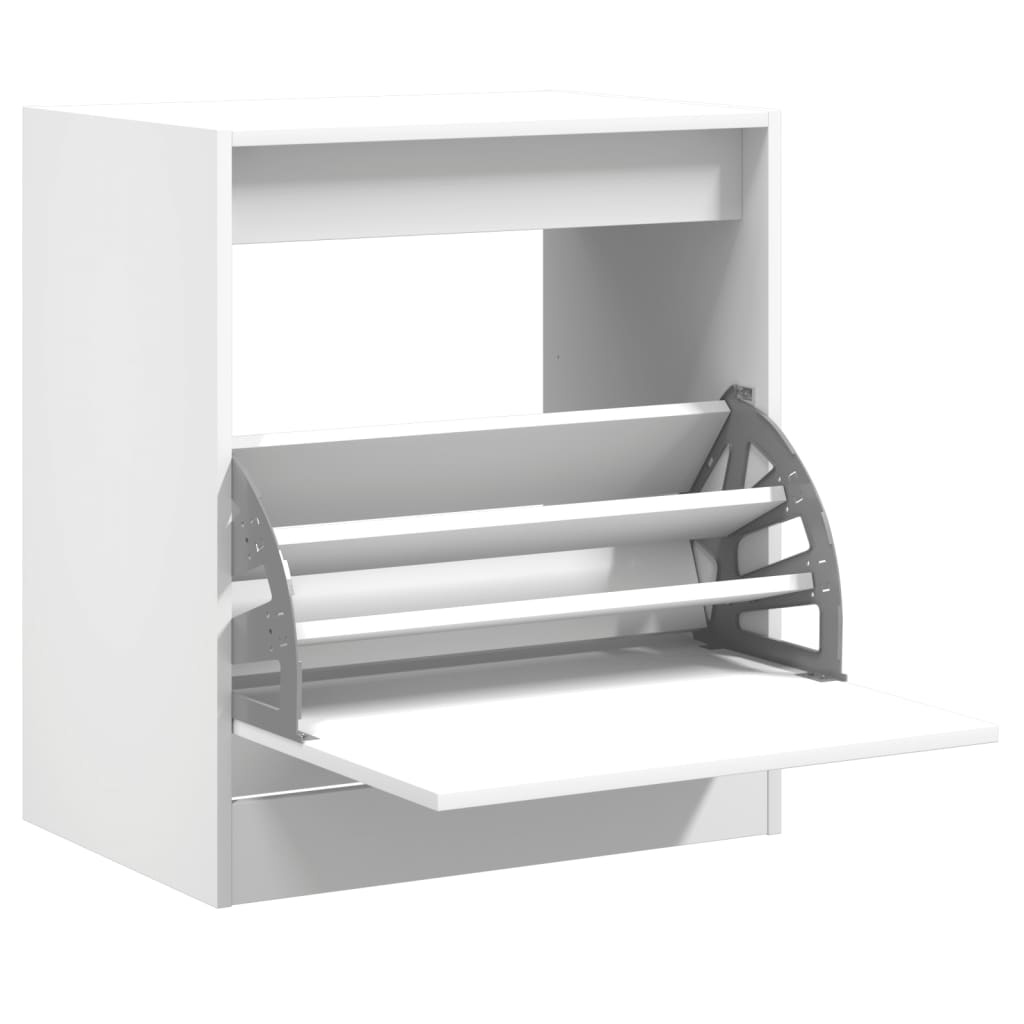 VidaXL Schoenenkast 60x42x69 cm bewerkt hout wit