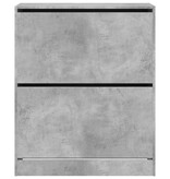 VidaXL Schoenenkast 80x34x96,5 cm bewerkt hout betongrijs
