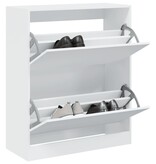 VidaXL Schoenenkast 80x34x96,5 cm bewerkt hout wit