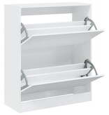 VidaXL Schoenenkast 80x34x96,5 cm bewerkt hout wit