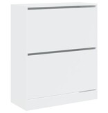 VidaXL Schoenenkast 80x34x96,5 cm bewerkt hout wit