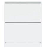 VidaXL Schoenenkast 80x34x96,5 cm bewerkt hout wit