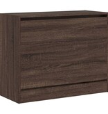 VidaXL Schoenenkast 80x34x63 cm bewerkt hout bruineikenkleurig