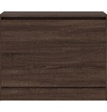 VidaXL Schoenenkast 80x34x63 cm bewerkt hout bruineikenkleurig