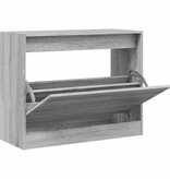 VidaXL Schoenenkast 80x34x63 cm bewerkt hout grijs sonoma eikenkleurig