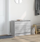 VidaXL Schoenenkast 80x34x63 cm bewerkt hout grijs sonoma eikenkleurig