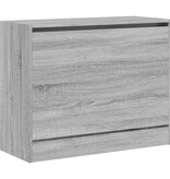 VidaXL Schoenenkast 80x34x63 cm bewerkt hout grijs sonoma eikenkleurig