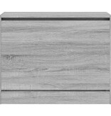 VidaXL Schoenenkast 80x34x63 cm bewerkt hout grijs sonoma eikenkleurig
