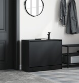 VidaXL Schoenenkast 80x34x63 cm bewerkt hout zwart