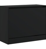 VidaXL Schoenenkast 80x34x63 cm bewerkt hout zwart