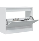 VidaXL Schoenenkast 80x34x63 cm bewerkt hout wit