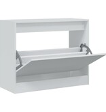 VidaXL Schoenenkast 80x34x63 cm bewerkt hout wit