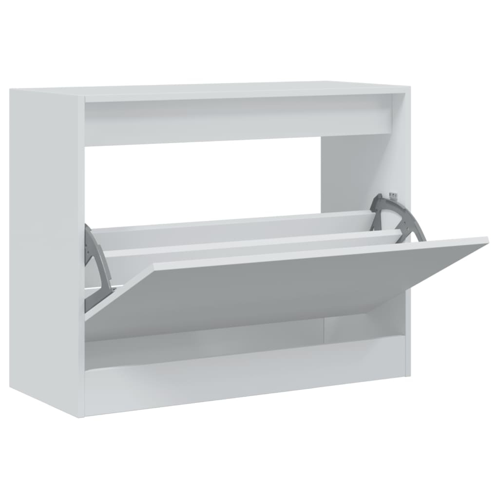 VidaXL Schoenenkast 80x34x63 cm bewerkt hout wit