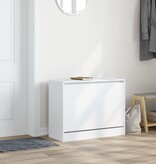 VidaXL Schoenenkast 80x34x63 cm bewerkt hout wit