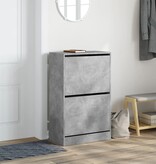 VidaXL Schoenenkast 60x34x96,5 cm bewerkt hout betongrijs
