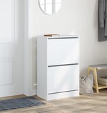 VidaXL Schoenenkast 60x34x96,5 cm bewerkt hout wit