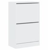 VidaXL Schoenenkast 60x34x96,5 cm bewerkt hout wit