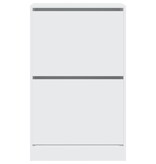 VidaXL Schoenenkast 60x34x96,5 cm bewerkt hout wit