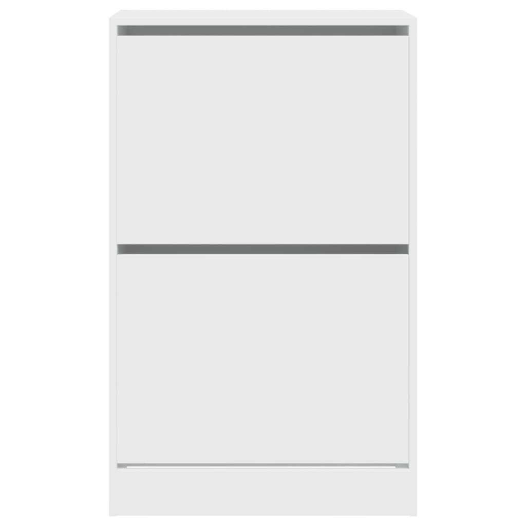 VidaXL Schoenenkast 60x34x96,5 cm bewerkt hout wit
