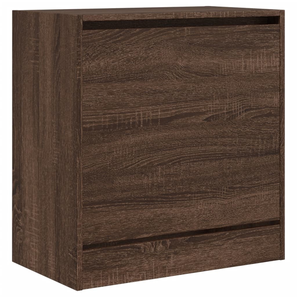 VidaXL Schoenenkast 60x34x63,5 cm bewerkt hout bruineikenkleurig