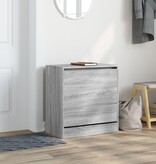 VidaXL Schoenenkast 60x34x63,5 cm bewerkt hout grijs sonoma eikenkleur