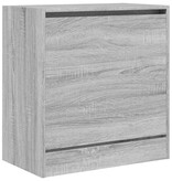 VidaXL Schoenenkast 60x34x63,5 cm bewerkt hout grijs sonoma eikenkleur