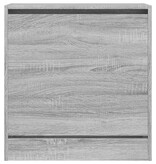 VidaXL Schoenenkast 60x34x63,5 cm bewerkt hout grijs sonoma eikenkleur