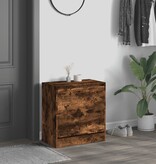 VidaXL Schoenenkast 60x34x63,5 cm bewerkt hout gerookt eikenkleurig